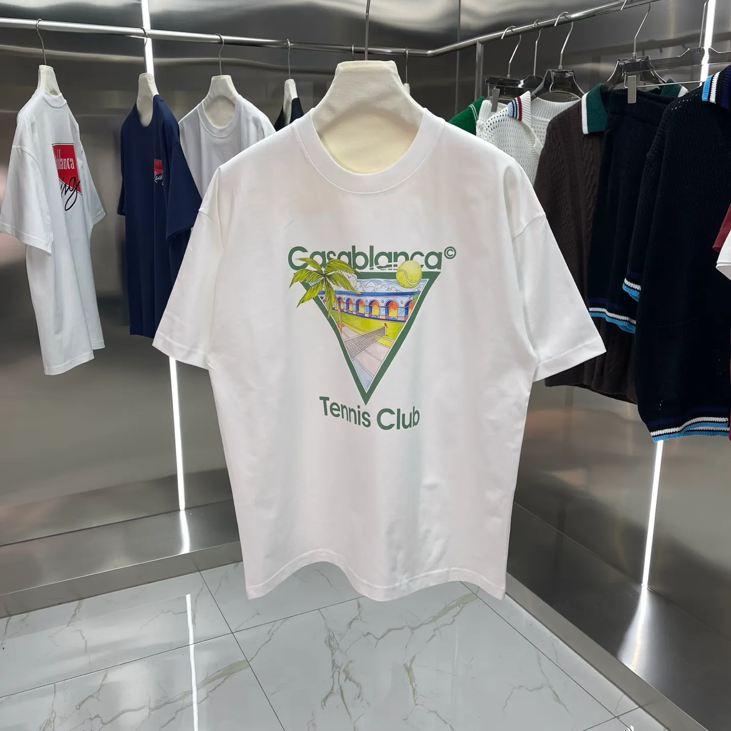 New Arrival Casablanca Classic Series T ～ ， ， 。 ， Classic ， In Stock ！ ：White Black Size：S M L XL XXL